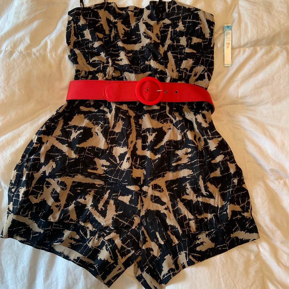 Printed Silk Romper
